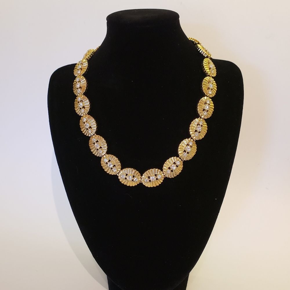 Vintage Fifth Avenue Collection Goldtone Rhinestone Necklace